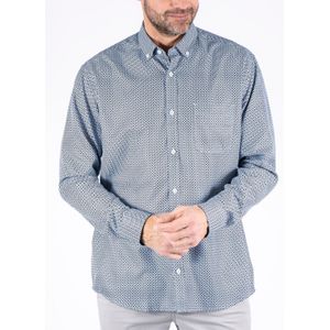 Pre End - Lange Mouw Overhemd - Groen - Heren - 100% Polyester