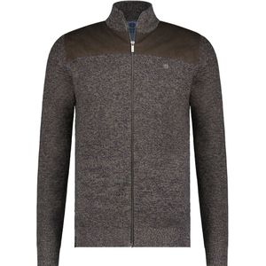 Fellows United - Gebreid Vest - Bruin - Heren - 100% Katoen