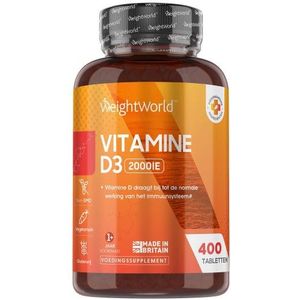 Vitamine D3 - 2000 IE - 400 tabletten