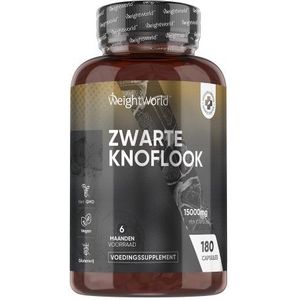 Zwarte knoflook extract - 15.000mg 180 Capsules - Black garlic supplement