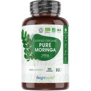 Biologische Pure Moringa Oleifera 1650mg - 180 Capsules