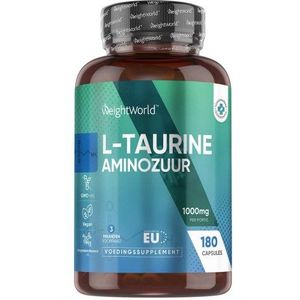 Purr L-Taurine - 180 Capsules - 1000 mg - Natuurlijk aminozuren supplement