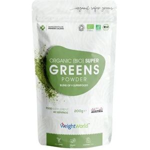 Super Greens Poeder - 200g - 40 porties met 9 Superfood voor vezels en eiwitten