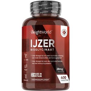 IJzertabletten 14 mg - 400 tabletten - 1 jaar voorraad - Vegan ijzersupplement