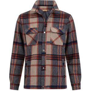 Life-Line - Paco - Overshirt - Donkerblauw/Bruin - Outdoor