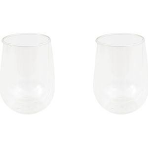 Point-Virgule - Koffie- en theeglas - Set van 2 dubbelwandige glazen - 250ml