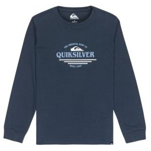 Quiksilver - Ev Type Line - Shirt met Lange Mouwen - Dark Navy - 100% Katoen