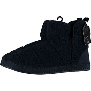Apollo - Homeboot Teddy Wool - Pantoffel - NAVY - Teddy Materiaal