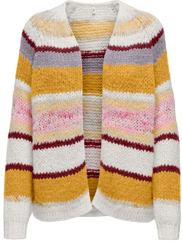 Only - ONLALYSSA LIFE LS OPEN CARDIGAN - Vest - Birch - Regular Fit