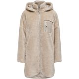 Only - Onlsascha Life - Teddyjas - Beige - Lang - Capuchon