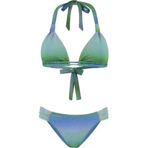 Shiwi - Bibi - Halterbikini - Blauw - Turquoise - Groen
