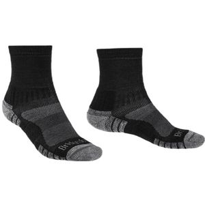 Bridgedale - Heren Wandelsokken - Quarter - Lightweight - Zwart - Merino Performance Fusion