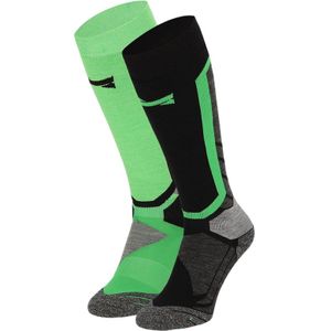 Xtreme - Snowboard Sokken - Multi Green - 2 paar - Verstevigde Hiel en Kuit