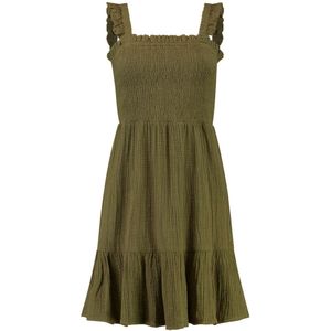 Shiwi - Bora-Bora - Jurk - Forest Green - Mousseline Waffle