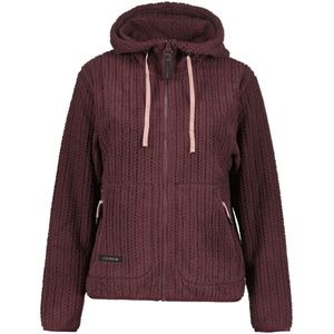 Icepeak - AALET - Gebreid Fleecejack - Plum - Ritssluiting