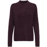 Only - ONLCAMILLA O-NECK L/S - Gebreide Trui - Winetasting - Regular Fit
