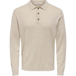 ONLY & SONS - ONSLOUI REG 12 LS - Trui met Polokraag - Coffee Bean - Melange