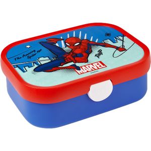 Mepal lunchbox Campus – Broodtrommel met vakjes voor kinderen – Geschikt voor 4 boterhammen – Spiderman