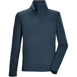 Killtec - KSW 58 MN FLX SHRT - Warmhoudend Functioneel Shirt - Donkerblauw - Met Opstaande Kraag
