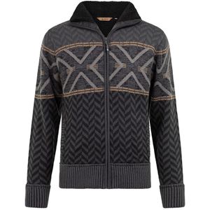 Life Line - Bram - Gebreid Vest - Donkergrijs - Gevoerd