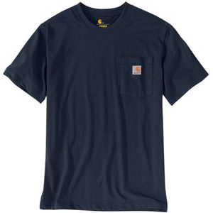 Carhartt Herren T-Shirt Workw Pocket T-Shirt S S Navy