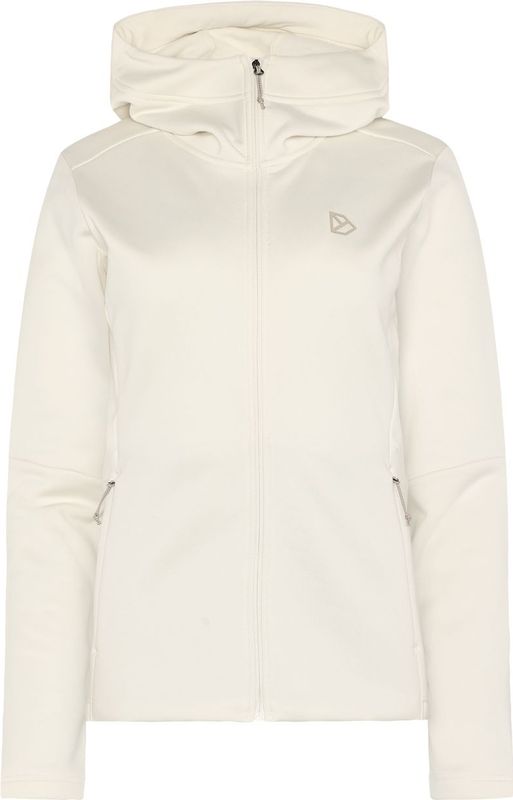 Didriksons Womens Anneli Fullzip 3 Fleecevest (Dames |wit)