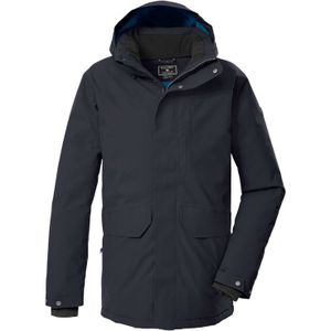 killtec - 43331-000 KOW 85 MN PRK - Parka - Zwart/Blauw - Functioneel met Afneembare Capuchon
