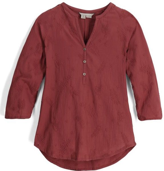 Royal Robbins Oasis Tunic II 3/4 Sleeve Shirt Dames Wild Rhubarb L