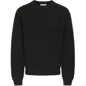 Gebreide zwarte trui