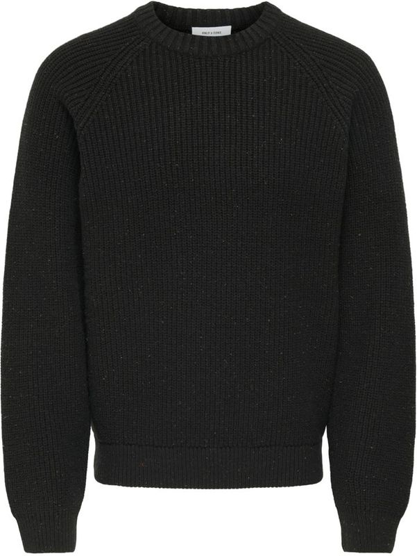 Gebreide zwarte trui