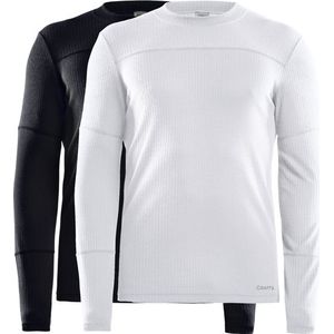 Craft - Core 2-pack Baselayer - Thermoshirt - Zwart/Wit - Heren - S