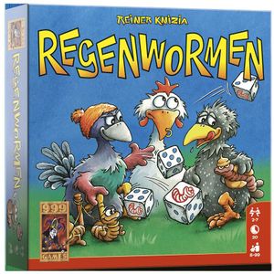 Regenwormen - Dobbelspel: Snelle en compacte game voor alle leeftijden | 2-7 spelers | Speel overal en altijd!