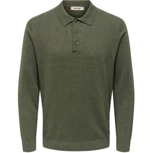 Only & Sons - ONSLOUI - Trui - Grijs - Knitwear - Lange Mouw