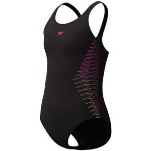 Speedo - Eco Placem Muscleback - Wedstrijdbadpak - Zwart en Multicolor