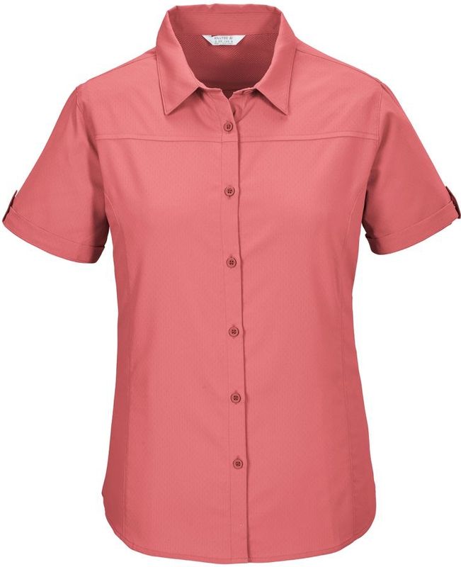 killtec dames Functionele blouse met korte mouwen KOS 1 WMN WVN SHRT, pearl rose, 38, 42840-000