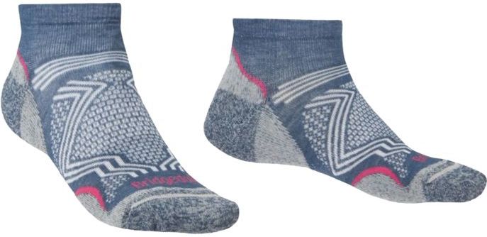 Bridgedale Dames Wandelsokken Sneaker Coolmax Ultralight T2 Denim