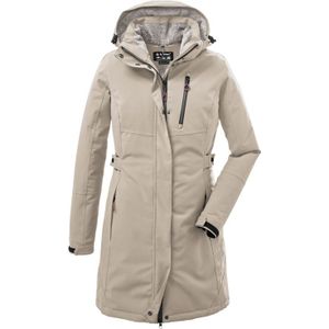 Killtec - KOW 165 WMN PRK - Parka - Lichttaupe - Water- en Winddicht met Teddyfleece en Afneembare Capuchon