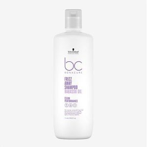 Schwarzkopf Bonacure Frizz Away Shampoo 1000ml - Normale shampoo vrouwen - Voor Alle haartypes