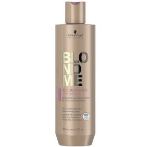 Schwarzkopf BlondMe All Blondes Light Shampoo 300ml - Normale shampoo vrouwen - Voor Alle haartypes