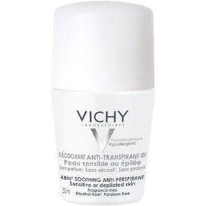 Vichy Sensitive Skin 48hr Anti-Perspirant Deodorant roller 50 ml