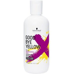 Schwarzkopf Goodbye Yellow Shampoo 300ml - Zilvershampoo vrouwen - Voor Alle haartypes