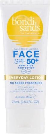 Bondi Sands Face Sunscreen Lotion Fragrance Free SPF 50+