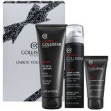 Collistar - Cadeauset voor Scheren en Reinigen - Scheerschuim 75 ml - Energetische Reinigingsgel 30 ml - Mini-Douchegel 100 ml
