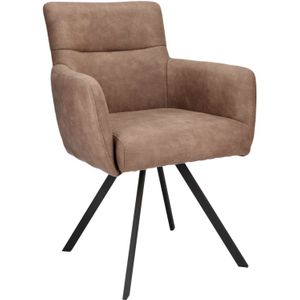 Eetkamerstoel Cassina Microvezel Taupe | Nu Op Voorraad