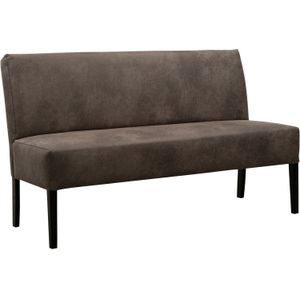 Eetkamerbank Avanza 150 Cm Microleder Donkergrijs | Nu Op Voorraad