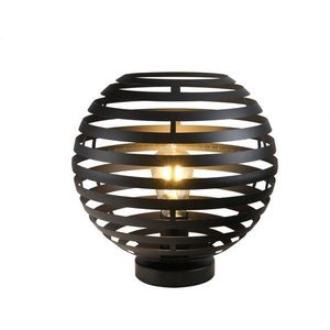 Tafellamp Fiorenza Ø 30 Cm Zwart Staal | Nu Op Voorraad