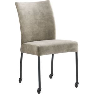 Eetkamerstoel Sessione Velvet Beige | Nu Op Voorraad