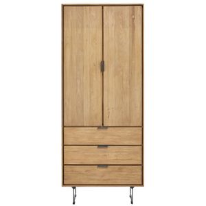 Boekenkast Aska (80 Cm) Teak Naturel Brushed | Nu Op Voorraad
