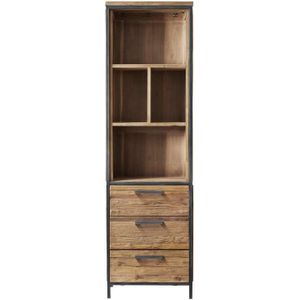 Boekenkast Romaro (55 Cm) Teakhout Mix Rough | Nu Op Voorraad