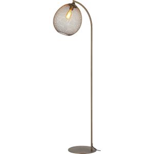 Vloerlamp Maroggia Bruin Koper 1-lichts | Nu Op Voorraad